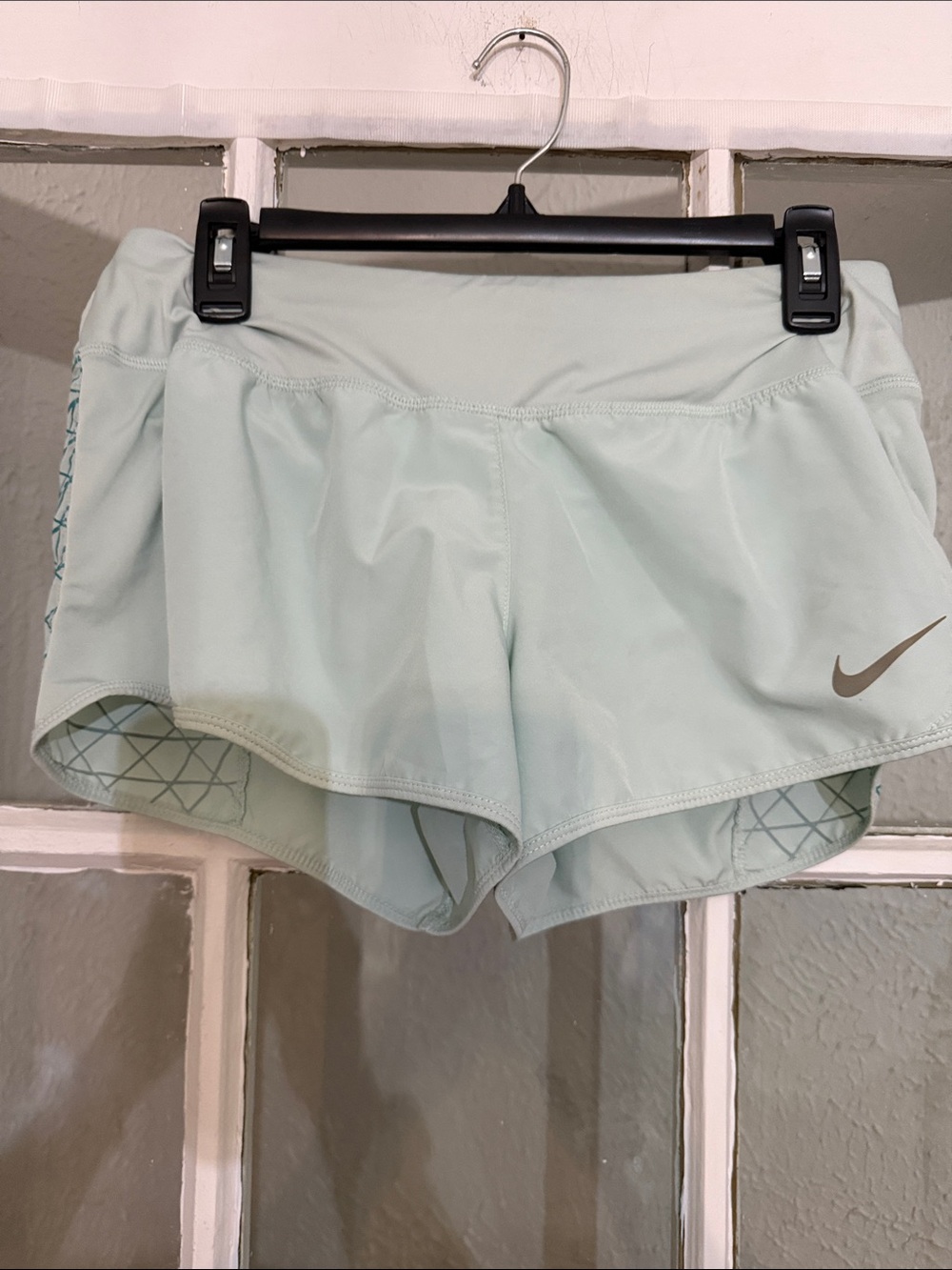Nike Women's Mint Green Athletic Running Shorts